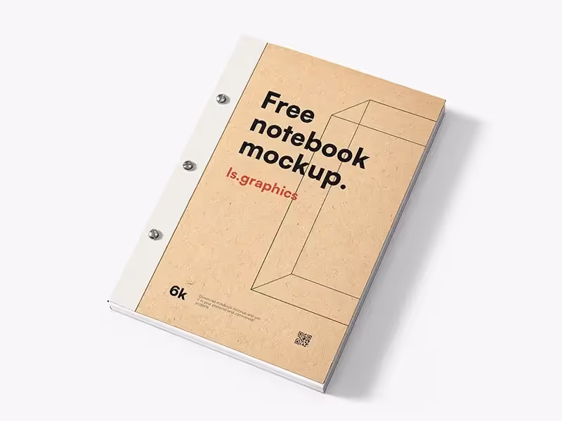 Free Kraft Paper Notepad Mockup