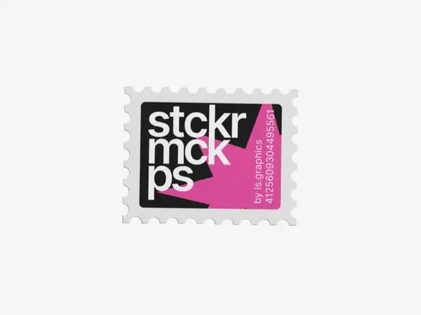 Torn Sticker Mockup, Scene 25