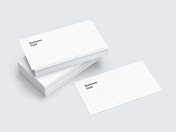 Business Card Mockups, US-Angled, 08 1