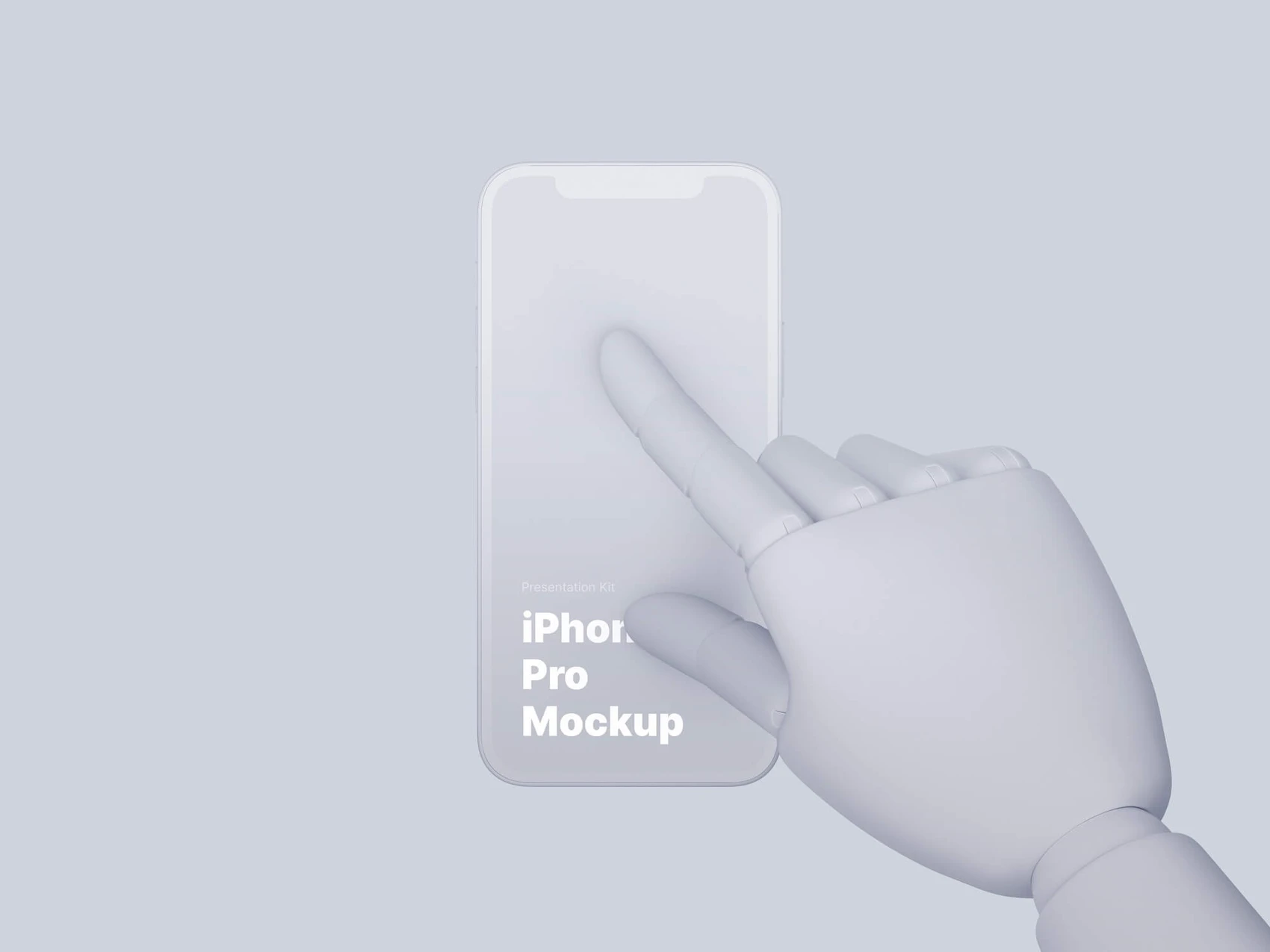 Wooden Hands iPhone 12 Pro Clay Mockups, 09 1