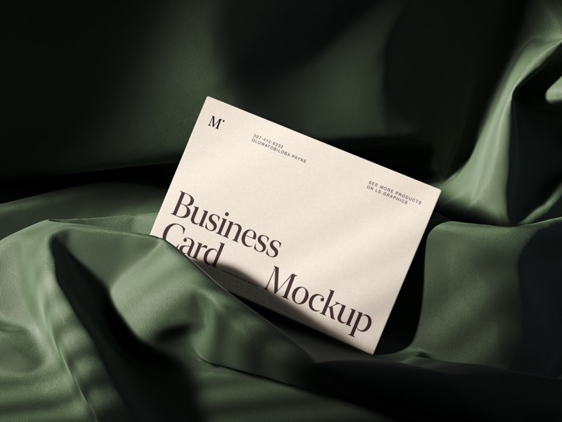 Muele, Charming Business Card Mockup, EU, Scene 16