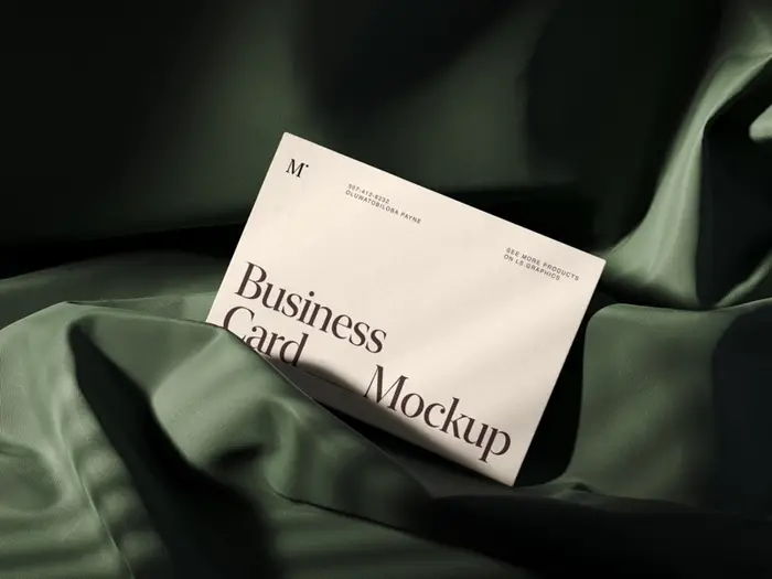 Muele, Charming Business Card Mockup, EU, Scene 16