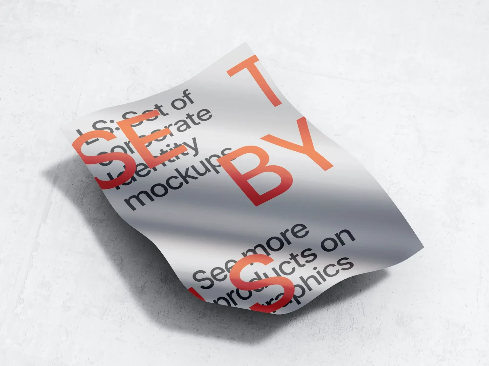 Metallic Paper Mockups 11