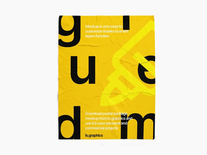 Glued Paper Mockup, US, Textured, 7