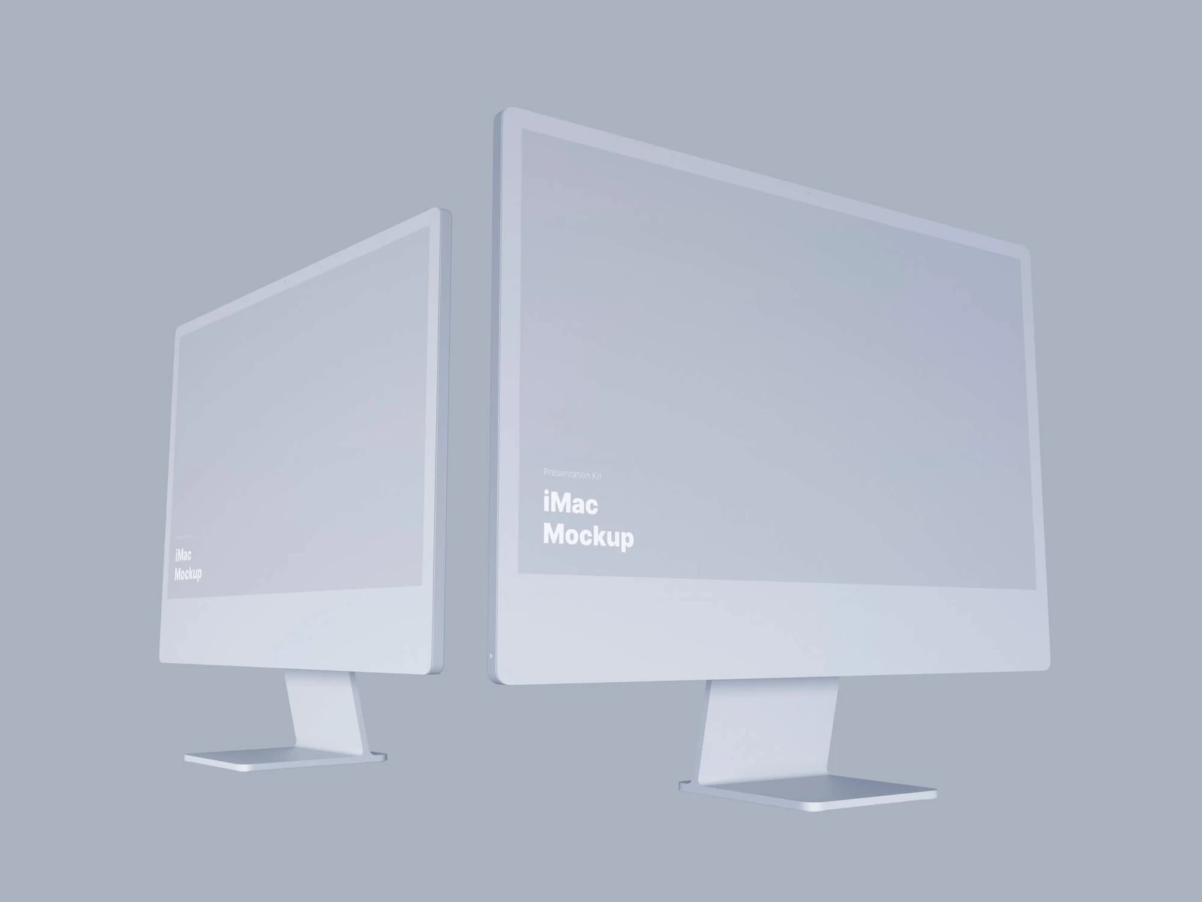 iMac 24-inch Clay Mockups, 05 1