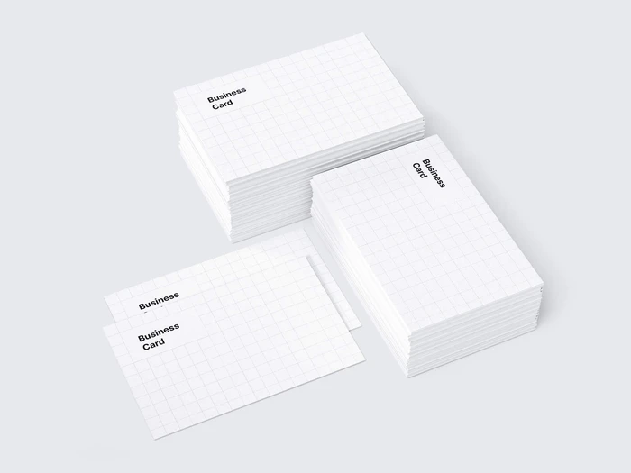 Business Card Mockups, EU-Angled, 14