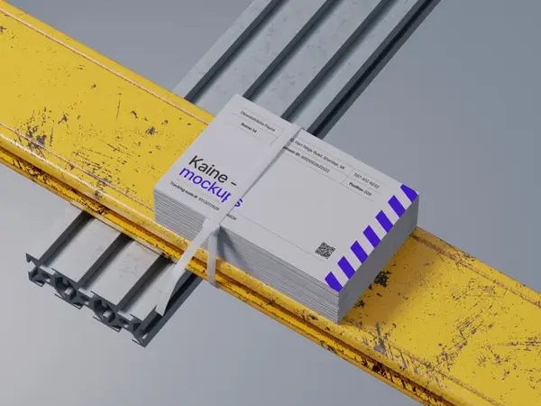 Kaine, Photorealistic Business Card Mockup, EU, 14