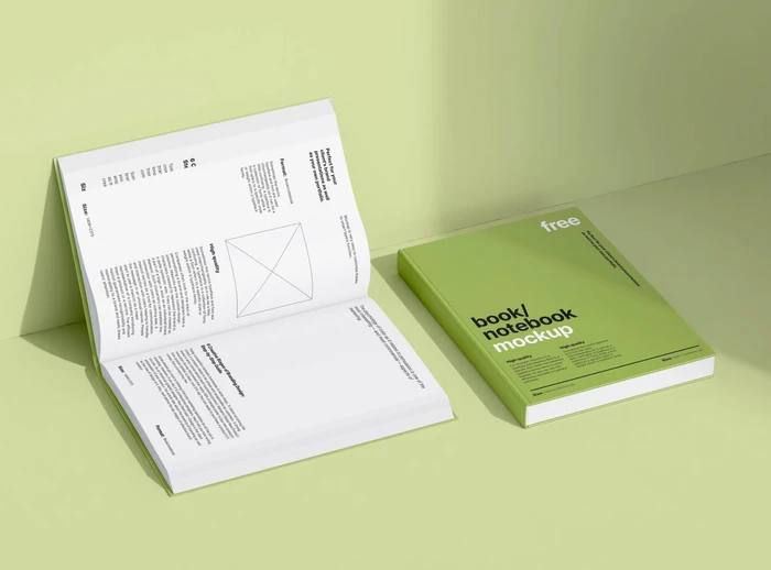Free 2 Books Mockup