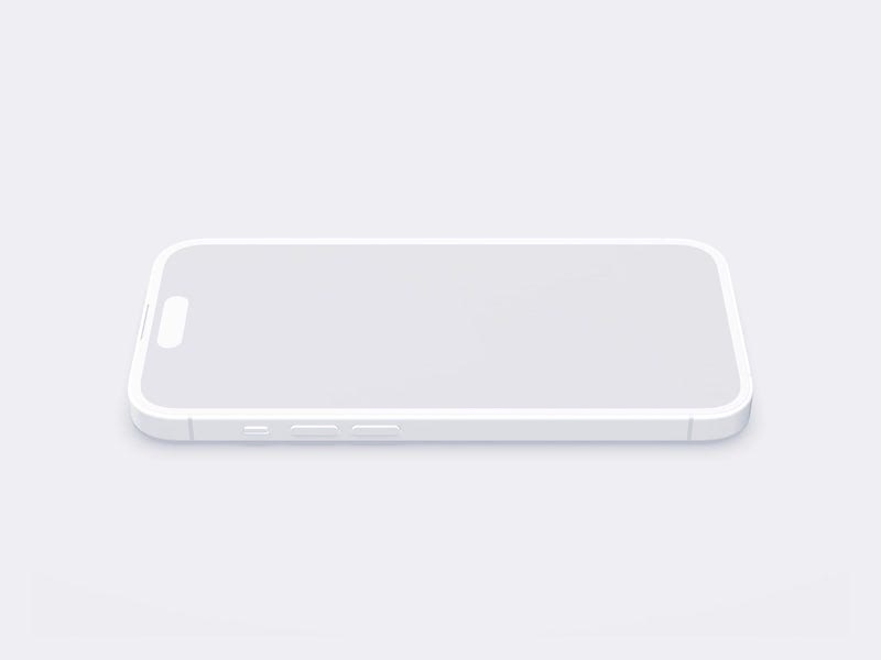 iPhone 14 Pro Clay Mockup, 05