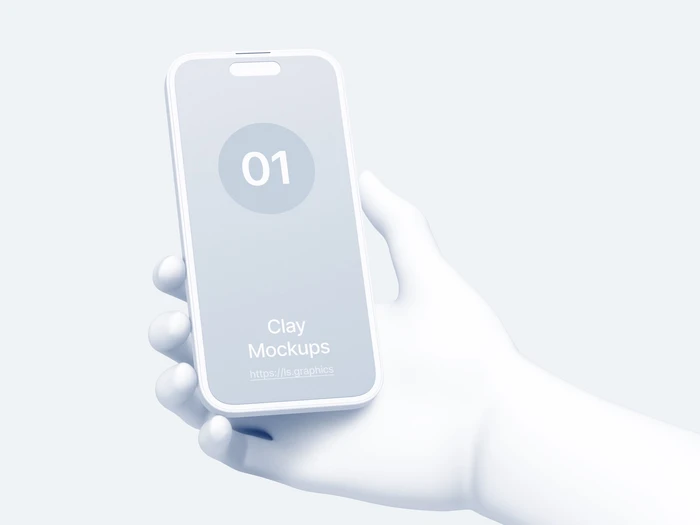 Hands Clay Mockups, 11