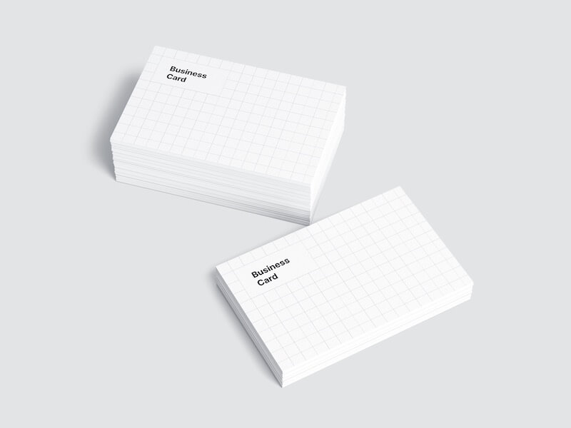 Business Card Mockups, EU-Angled, 18