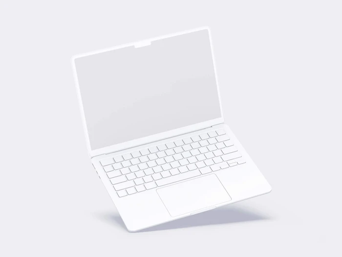 MacBook Air (M2) Clay Mockups, 05