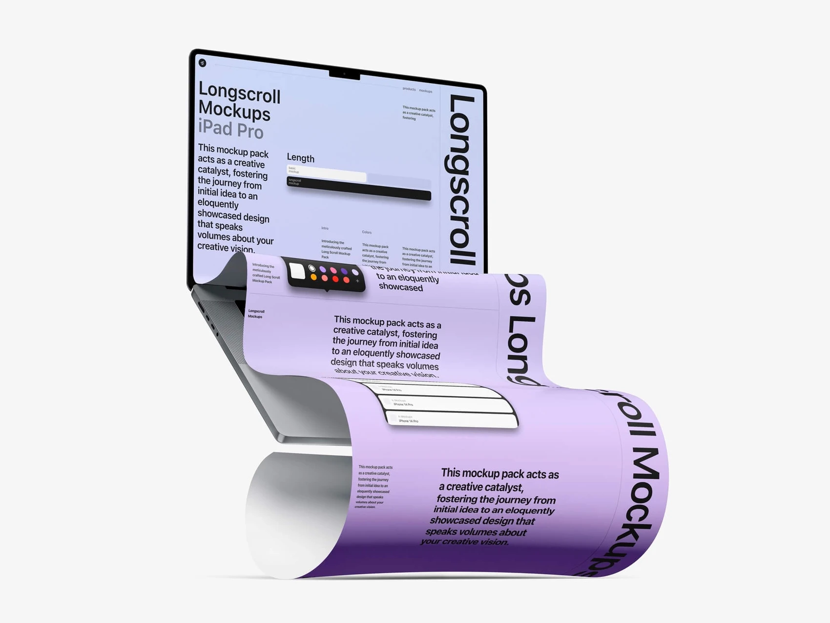 MacBook 16 Pro Longscroll Mockups, 01 1
