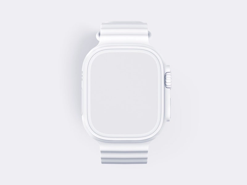 Watch Ultra Mockup, Clay 12