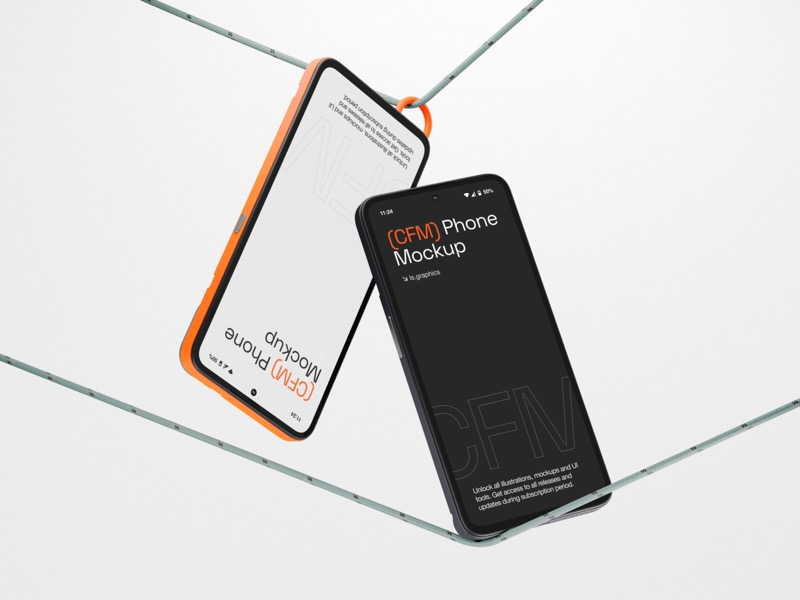 S-Mockup, CMF Phone Mockup, Scene 03