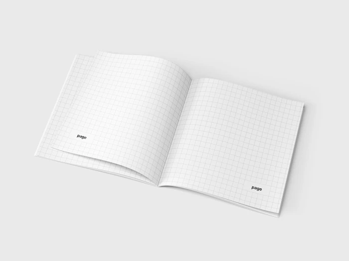 Magazine Mockup, Square, 05