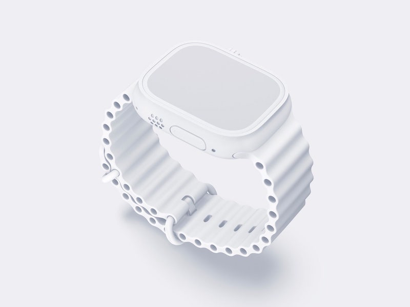 Watch Ultra Mockup, Clay 14