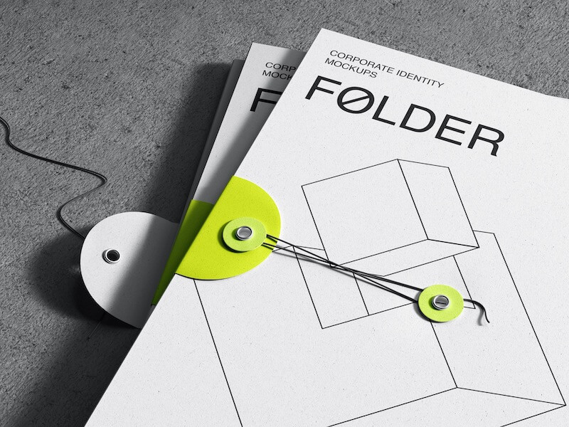 Qubus, Quality Rendered Folder Mockups, EU, 17