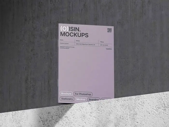 Oisin, Simple and Flawless Brochure Mockup, EU, 19 1