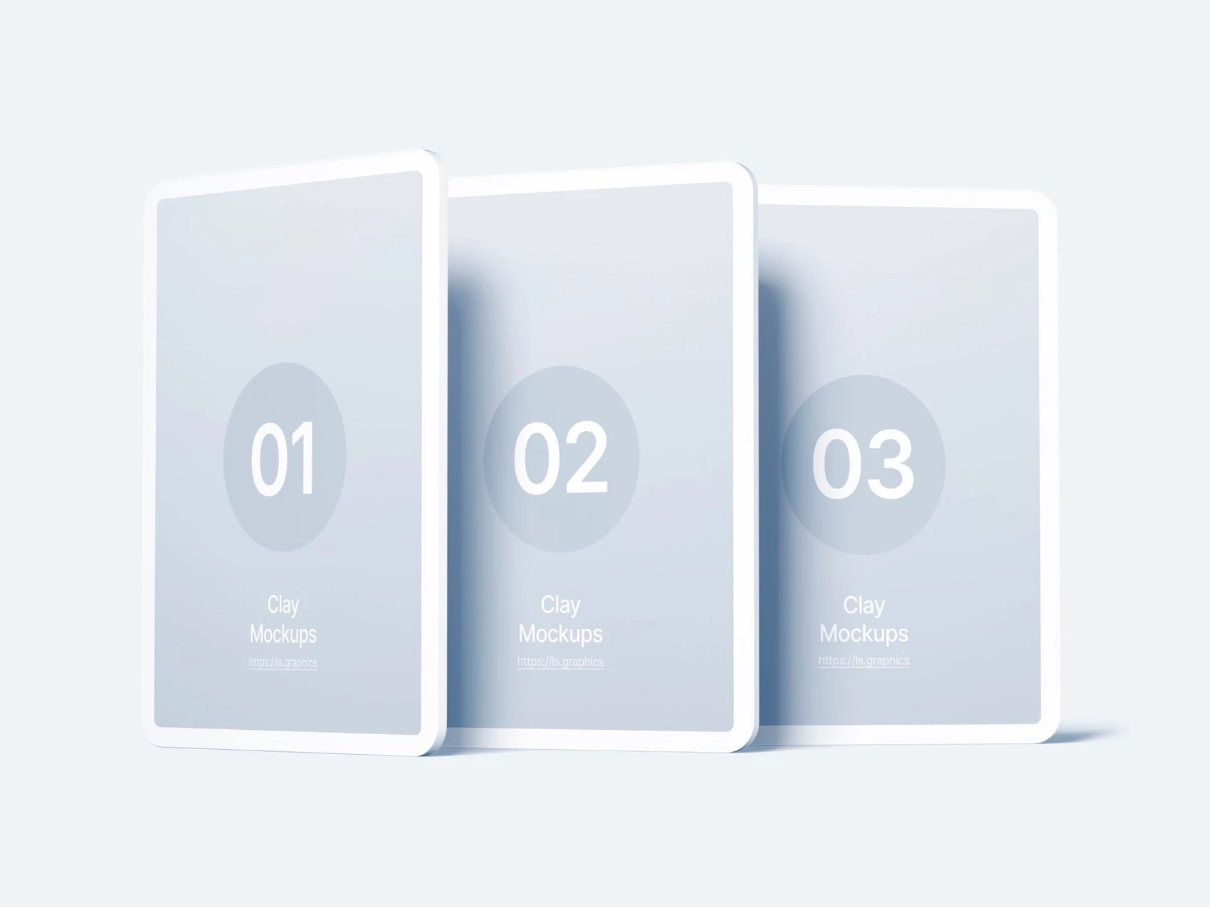 iPad Air Clay Mockups, 01 1