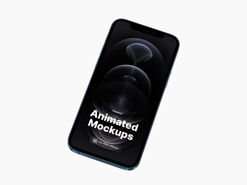 iPhone 12 Pro Looped, Animated Mockup, 04