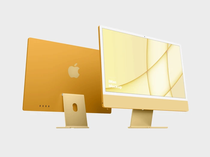 iMac 24-inch Mockups, 13
