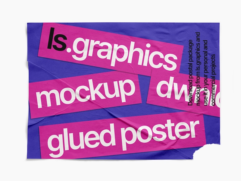 Glued Paper Mockup, EU, Textured, 16