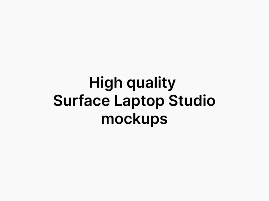 Surface Laptop Studio Mockups 2