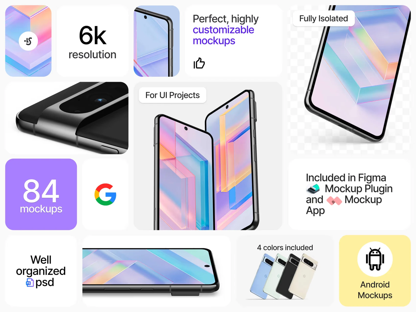 Google Pixel 8 Pro Mockups 2