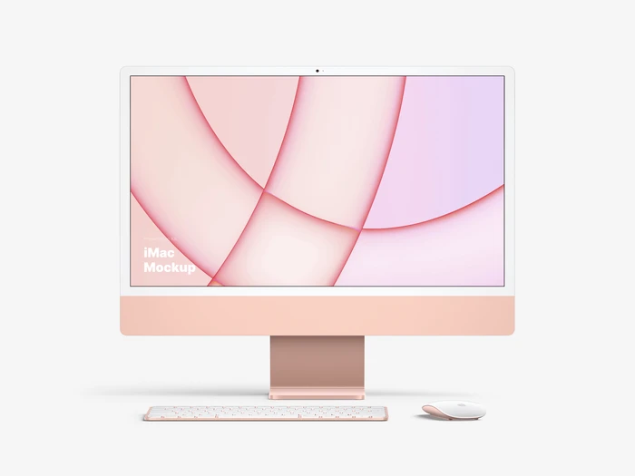 iMac 24-inch Mockups, 01