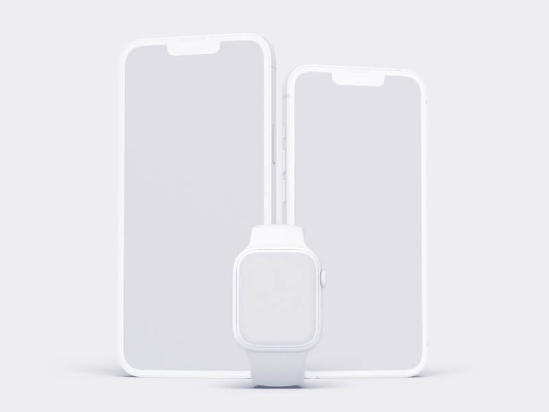 Apple Mockups Bundle, Clay, 11