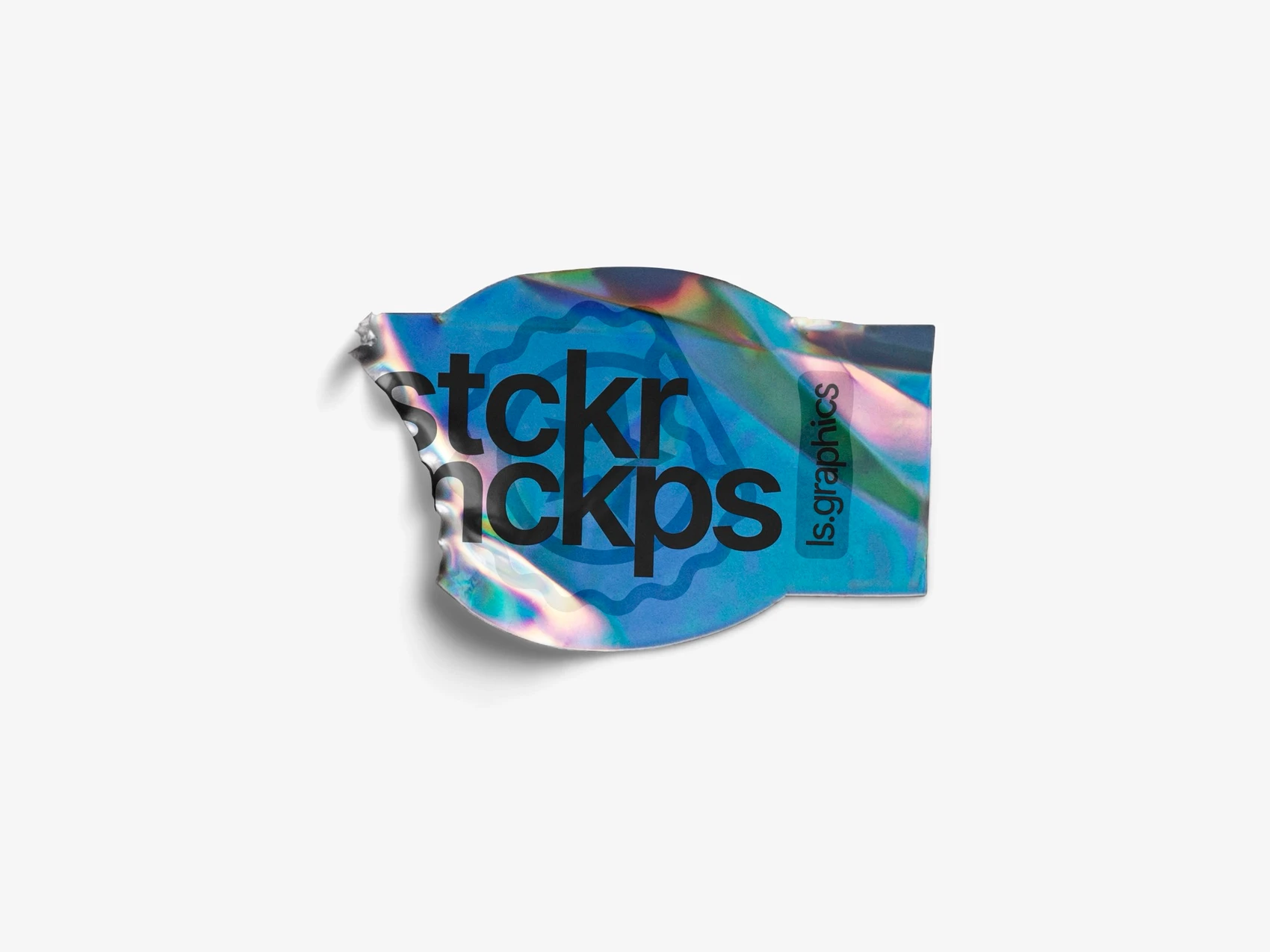 Holographic Sticker Mockup, Scene 06 1