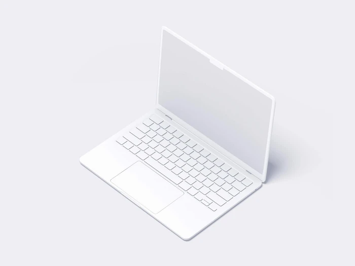 MacBook Air (M2) Clay Mockups, 03