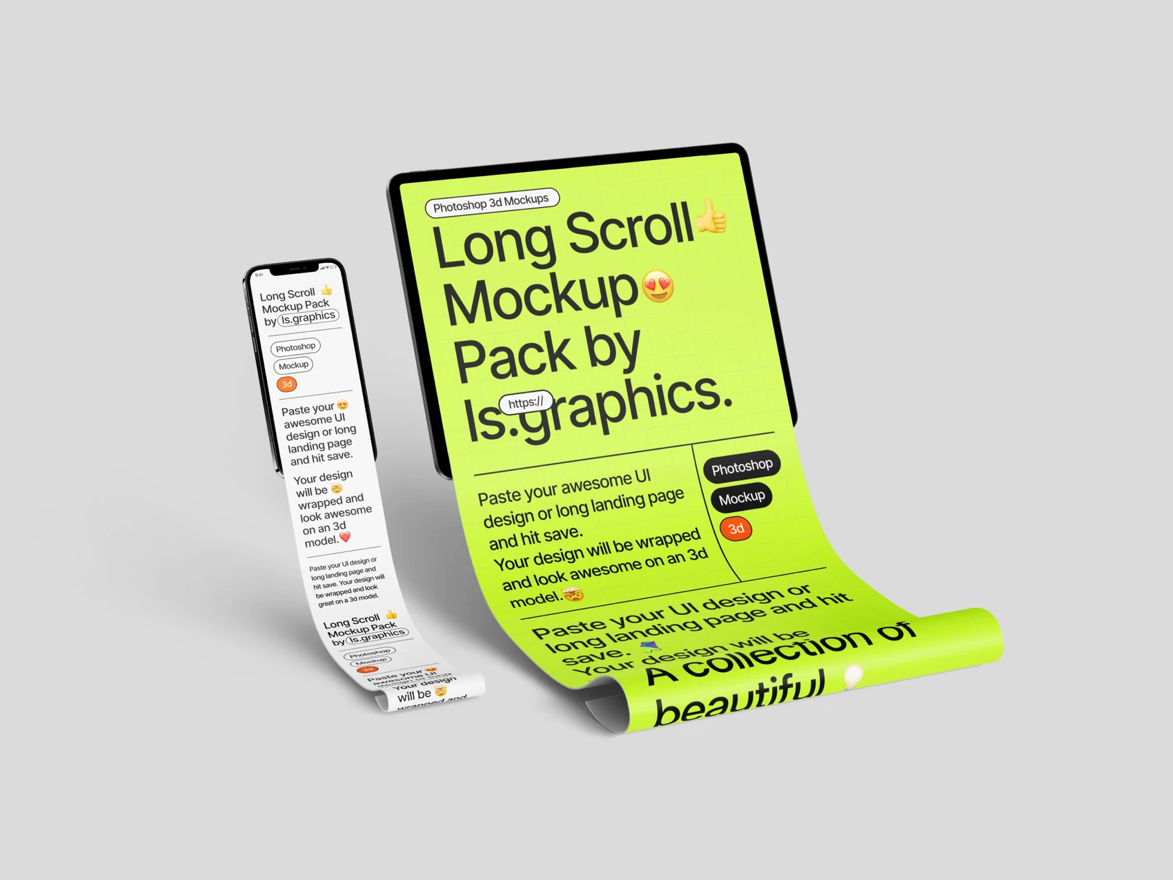 Long Scroll Mockups, 36 1