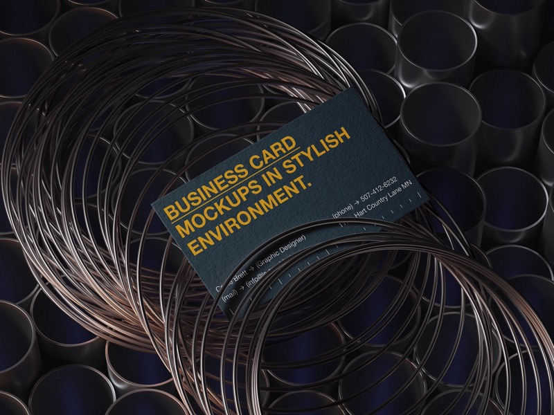 Ayon, Business Card Mockup, US, 13