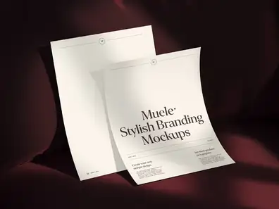 Muele, Letterhead Mockups, US, Scene 08