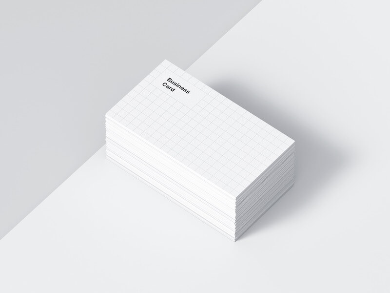 Business Card Mockup, US-Angled, 19