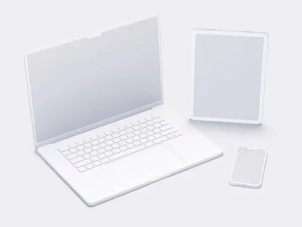 Apple Mockups Bundle, Clay, 02