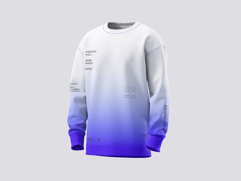 Sweatshirt front view mockup, 02