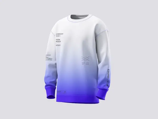 Sweatshirt front view mockup, 02