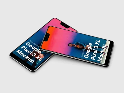 Google Pixel 3, Google Pixel 3 XL Mockups