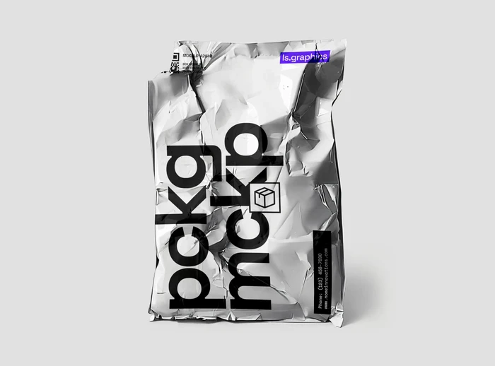 Free Torn Package Mockup
