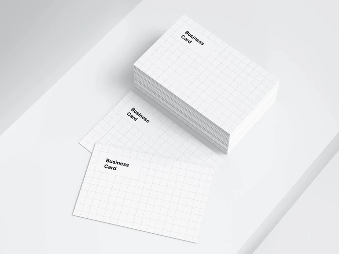 Business Card Mockups, EU-Angled, 10