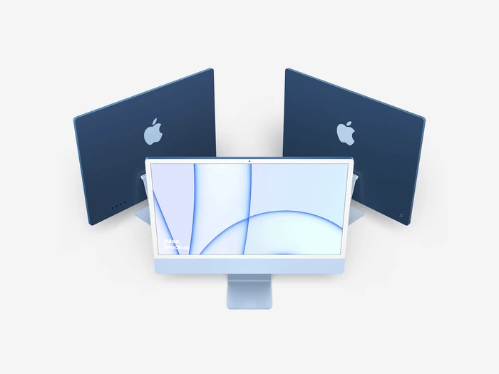 iMac 24-inch Mockups, 15