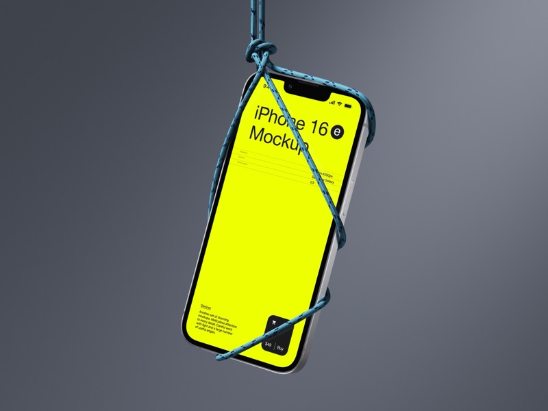 Z-Mockups, iPhone 16e, Scene 05
