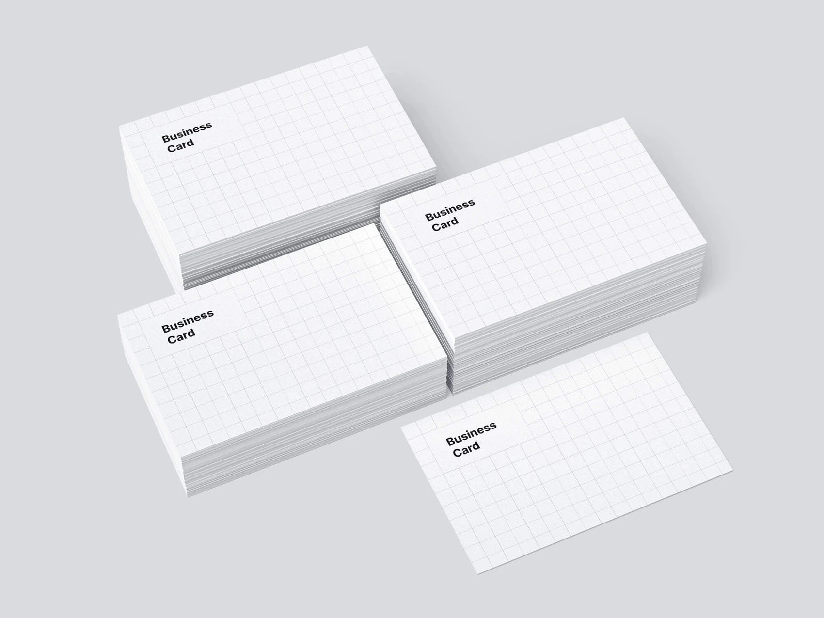 Business Card Mockups, EU-Angled, 17 1