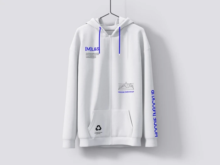 Hoodie hanging mockup, 01