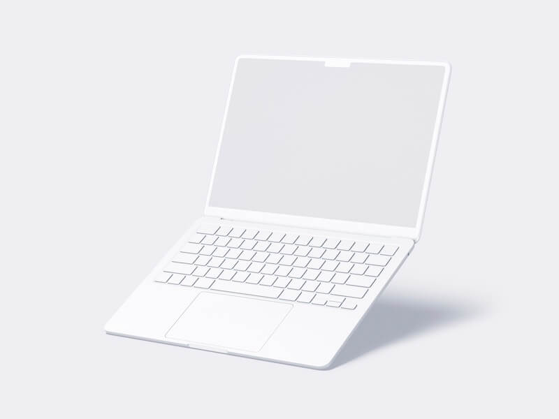 MacBook Air (M2) Clay Mockups, 04