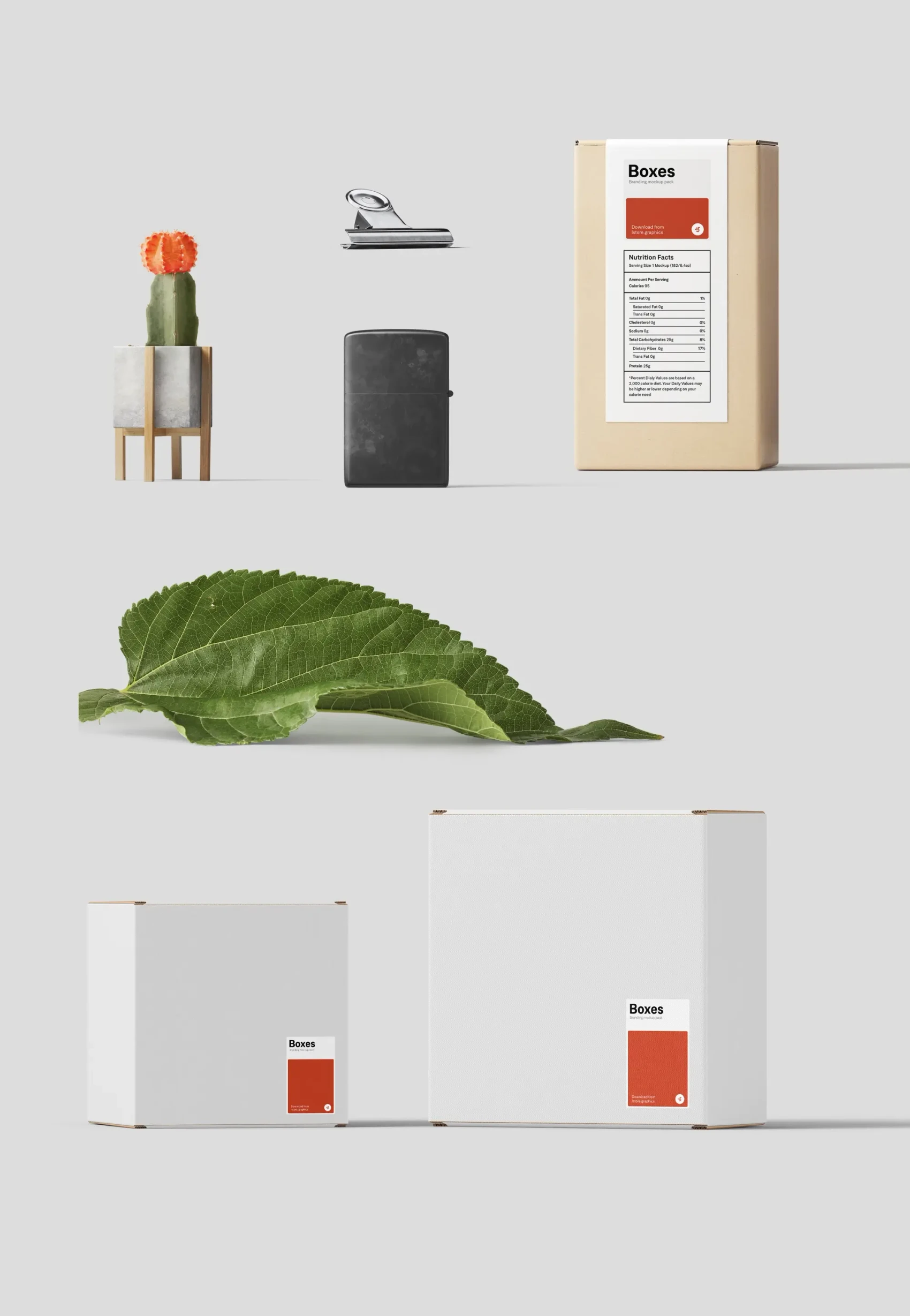 Free Beautiful Boxes Mockup Scene 2