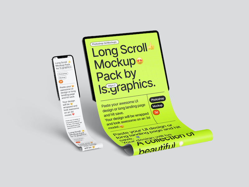 Long Scroll Mockups, 36